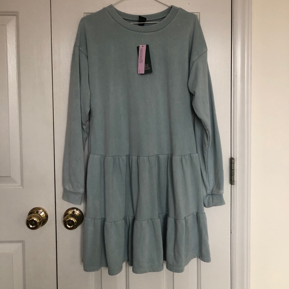 Wild fable mint green ruffle dress